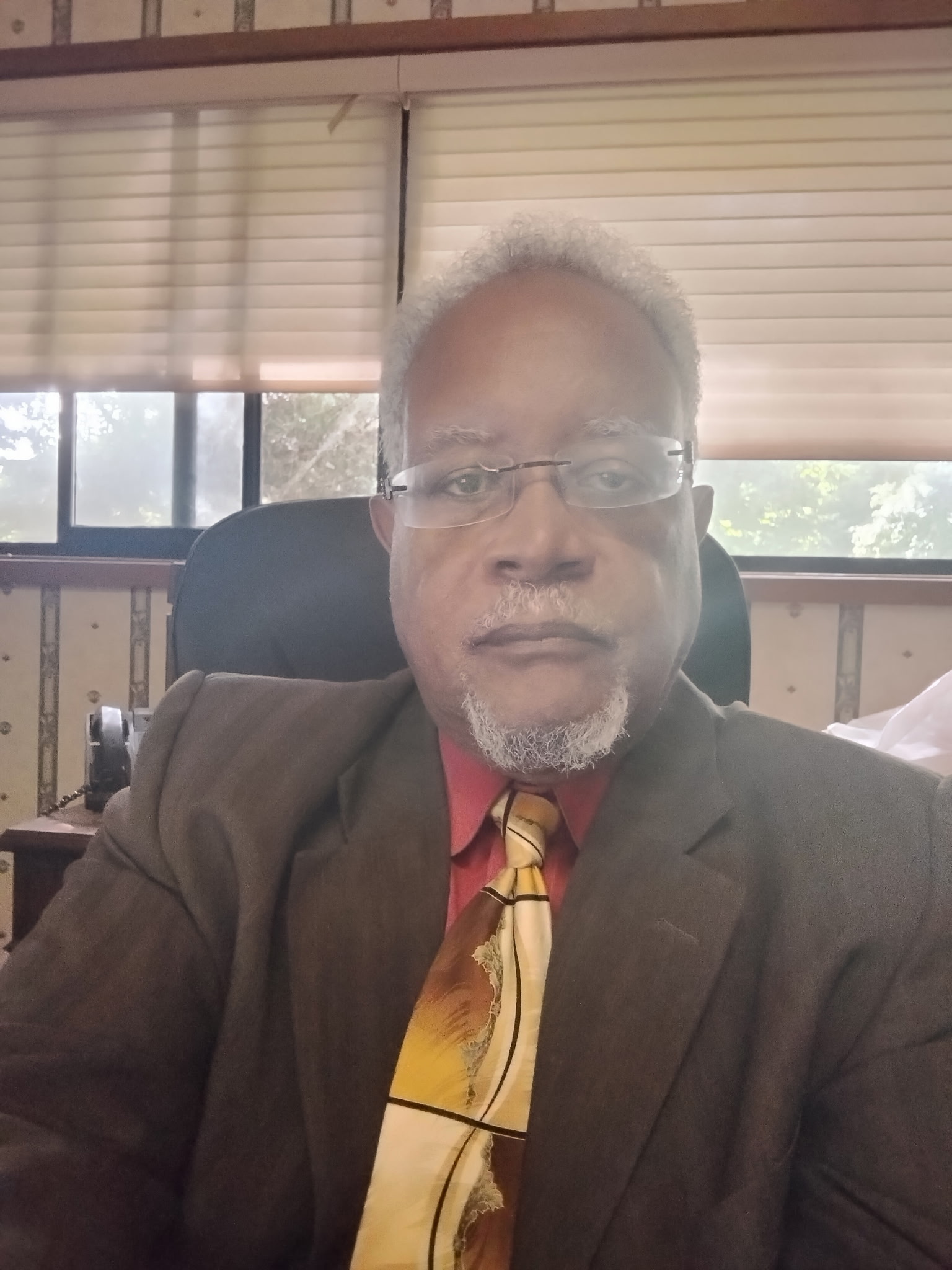 Herald J. Alexander, attorney at law, photographed in his Atlanta office.